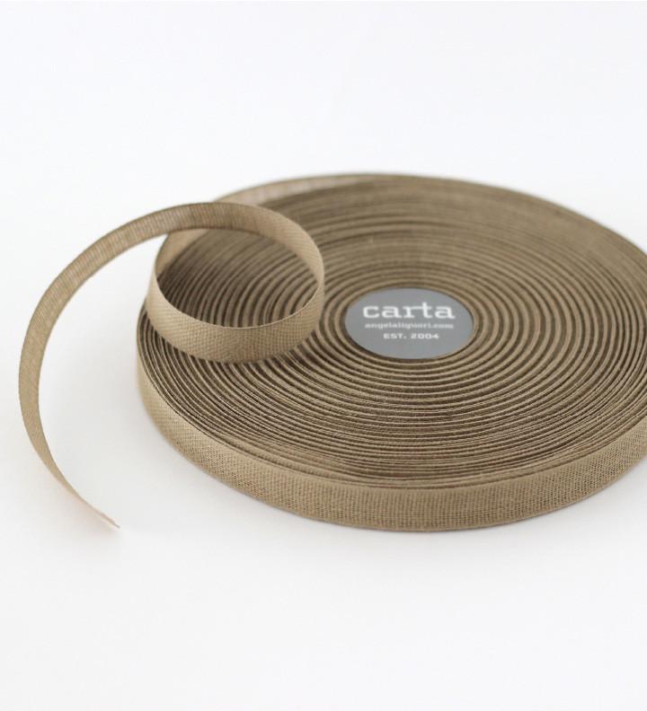 Loose weave cotton ribbon - Sand