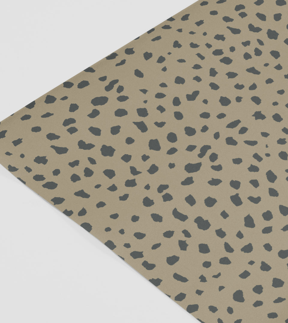 cat spot-wrapping paper-sheet-made paper co - khaki charcoal - made paper co